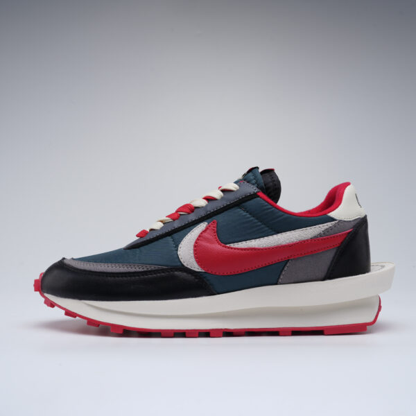 Nike X Undercover X Sacai X LDWaffle "Midnight Spruce University Red" Sneakers