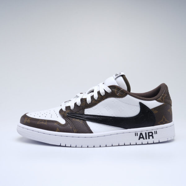 Air Jordan 1low LV og Brown old flower panels